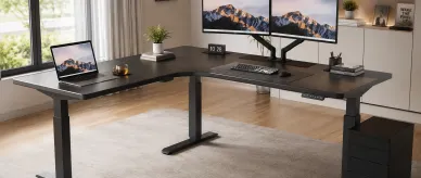 Comment un bureau en L à hauteur ajustable maximise-t-il l’efficacité de l’espace de travail ?